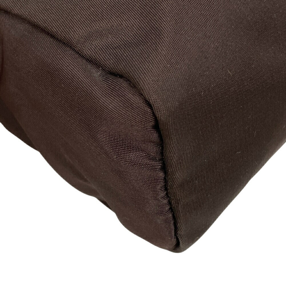 Prada Triangular Plate Pouch Brown - image 5